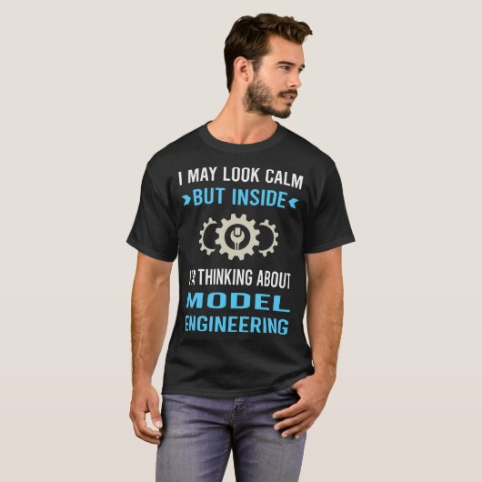 Kalm model engineering Engineer T-shirt (Voorkant volledig)