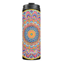 Kalm Mooie Kleurrijke Bloemen Mandala