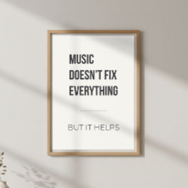 Kalm Motivatie Muziektherapie Poster