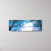 Kalm nacht onder de blauwe boom - Digitale Kunst Canvas Afdruk (Voorkant)