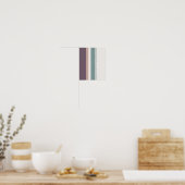 Kalm Neutraal Strepen – Minimale Wandcompositie Poster (Keuken)