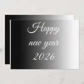 Kalm nieuwjaarsgroet feestdagenkaart (Voorkant / Achterkant)