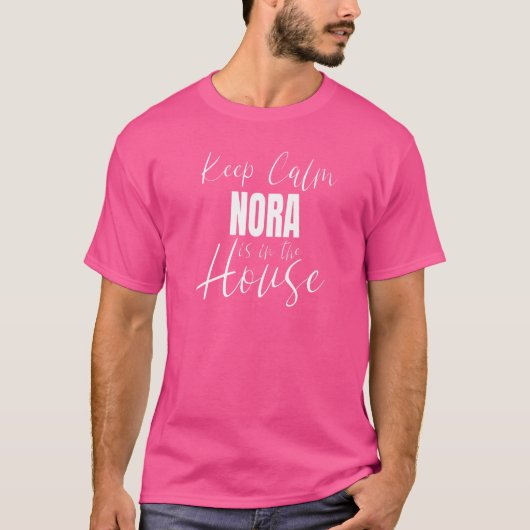 Kalm Nora in het huis Nora T-shirt (Voorkant)