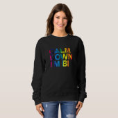 Kalm omlaag Im Bi Lgbtq Bisexual Pride Bi Pride 4 Trui (Voorkant volledig)