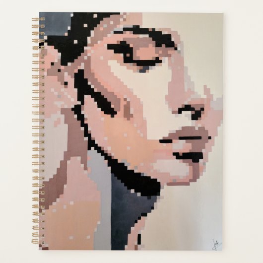 Kalm pastel gezicht planner (Voorkant)
