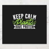 Kalm Plant houden Proteïne hebben Bier Etiket (Enkel label)