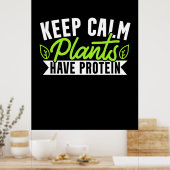 Kalm Plant houden Proteïne hebben Poster (Keuken)