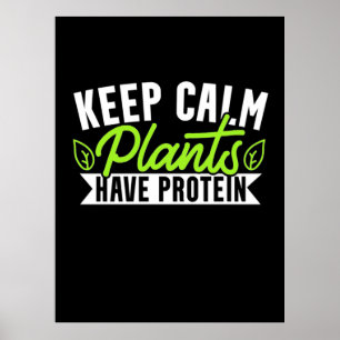 Kalm Plant houden Proteïne hebben Poster