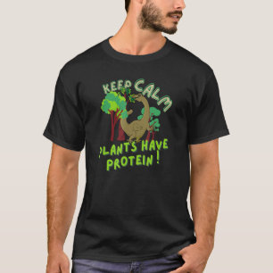 Kalm Planten hebben eiwitrijke vegaandinosaurus T-shirt