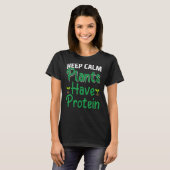 Kalm Planten hebben proteïne Vegan T-shirt (Voorkant volledig)