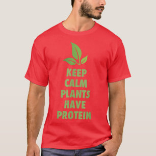 Kalm Planten houden met eiwithoudende vun vegetan T-shirt