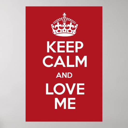 Kalm Poster houden (Voorkant)