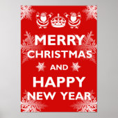 Kalm pretkerst houden poster (Voorkant)