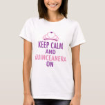 Kalm Quinceanera op Funny 15th Birthday Tiara T-shirt<br><div class="desc">Hou kalm en Quinceanera aan. Een schattig 15e verjaardagscadeau voor een tiener die vijftien wordt. Viel je quinceanera op met dit grappige ontwerp met een  roze en paarse tiara voor je zoete prinsesdochter.</div>