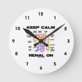 Kalm renaal aan (nieren nefron) ronde klok