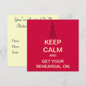 Kalm repetitie (rood) kaart (Voorkant / Achterkant)