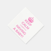 kalm roze Baby shower Servet (Hoek)