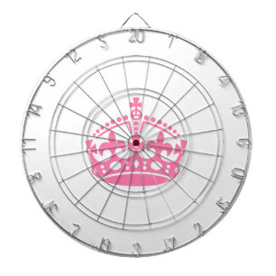Kalm roze overwinningskroon dartbord