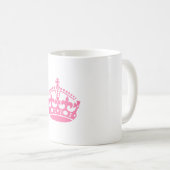 Kalm roze overwinningskroon koffiemok (Voorkant rechts)