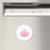 Kalm roze overwinningskroon magneet (Insitu (Vaatwasser))
