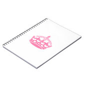 Kalm roze overwinningskroon notitieboek (Linkerzijde)