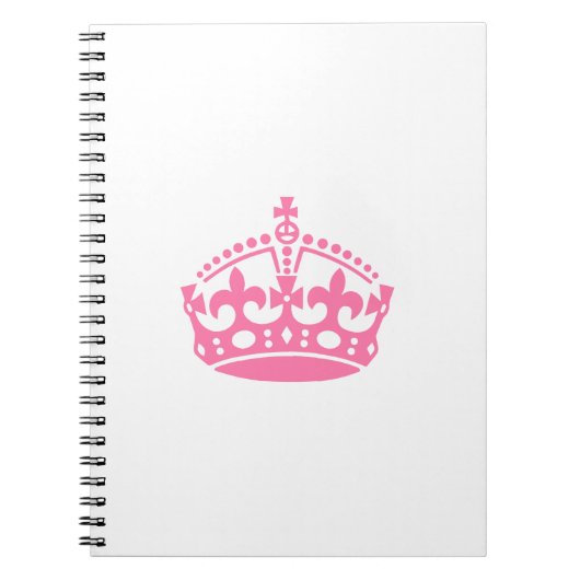 Kalm roze overwinningskroon notitieboek (Voorkant)