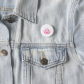 Kalm roze overwinningskroon ronde button 3,2 cm (In situ)