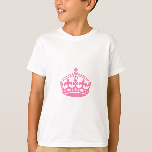 Kalm roze overwinningskroon t-shirt (Voorkant)