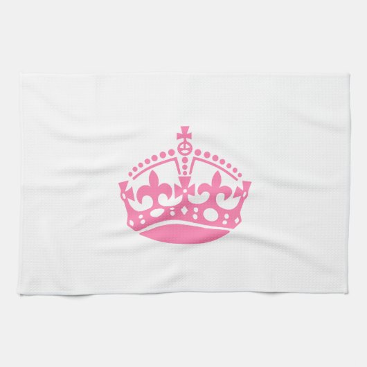 Kalm roze overwinningskroon theedoek (Horizontaal)