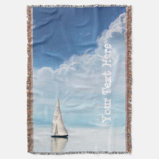 Kalm Sailen met Bluest Skies Deken (Voorkant Verticaal)