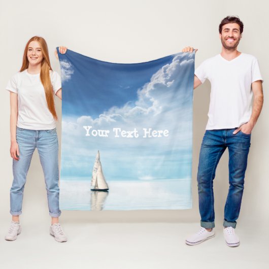 Kalm Sailen met Bluest Skies Fleece Deken (In situ)