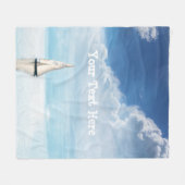 Kalm Sailen met Bluest Skies Fleece Deken (Voorkant (Horizontaal))