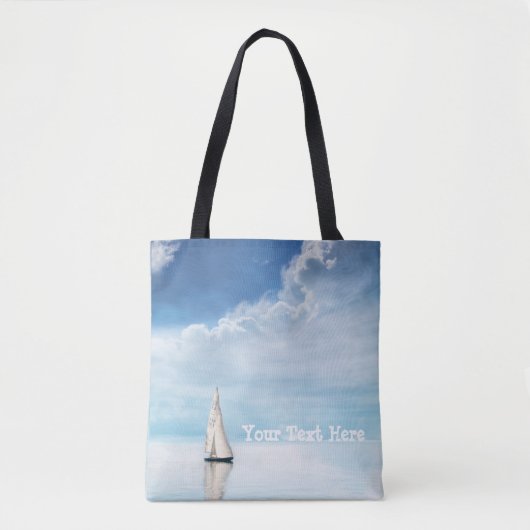 Kalm Sailen met Bluest Skies Tote Bag (Voorkant)