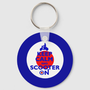 Kalm-scooter houden op doel Mod Sleutelhanger