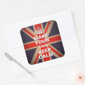 Kalm Sjabloon houden -  Jack-stickers in de Unie Vierkante Sticker (Envelop)