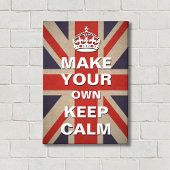 Kalm Sjabloon houden -  Uniefaciliteit Canvas Afdruk