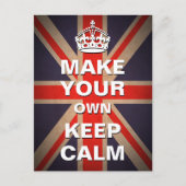 Kalm Sjabloon houden -  Uniefoor Briefkaart (Voorkant)