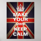 Kalm Sjabloon houden -  Uniefoor Poster (Voorkant)