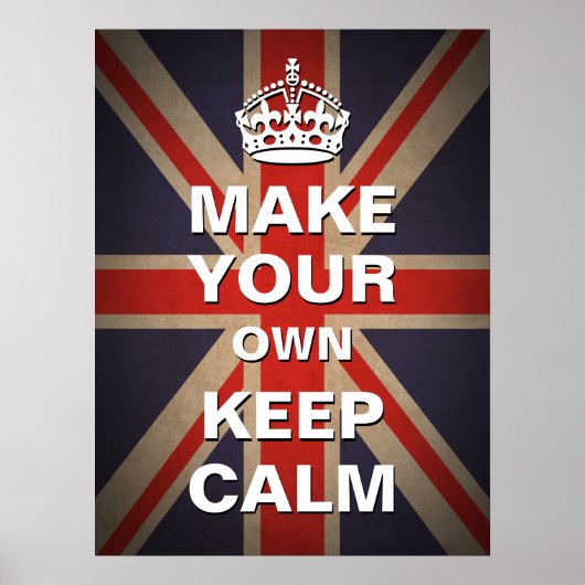 Kalm Sjabloon houden -  Uniefoor Poster (Voorkant)