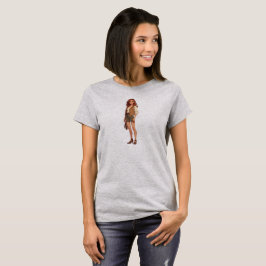 Kalm Sterke Vrouw Ultra Schattige Avonturier T-shirt