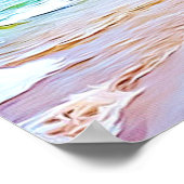 Kalm, stilstaand en vrij Poster in de oceaan (Hoek)