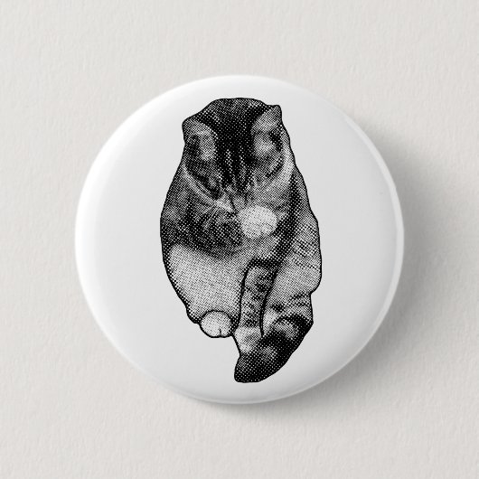 Kalm Stipje Glimlach Ronde Button 5,7 Cm (Voorkant)