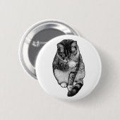 Kalm Stipje Glimlach Ronde Button 5,7 Cm (Voorkant /achterkant)