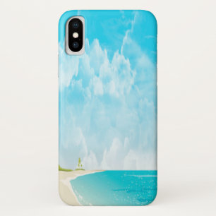 Kalm strand & lucht oceaansfeer Case-Mate iPhone case