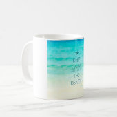 Kalm strand Mok houden (Voorkant links)