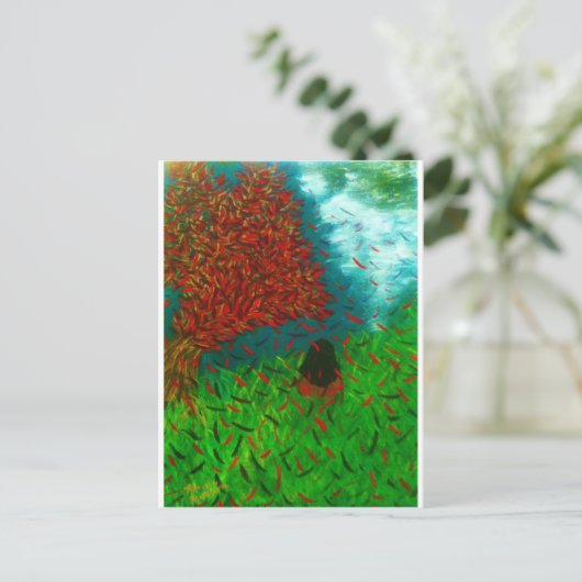 "Kalm tijdens het Storm" Briefkaart (Staand voorkant)