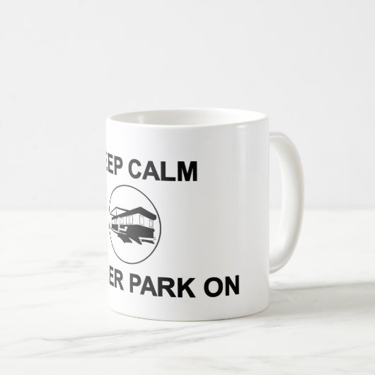 Kalm trailer park op Mok houden (Voorkant rechts)