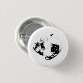 Kalm Trouw Uiterlijk Ronde Button 3,2 Cm (Voorkant /achterkant)