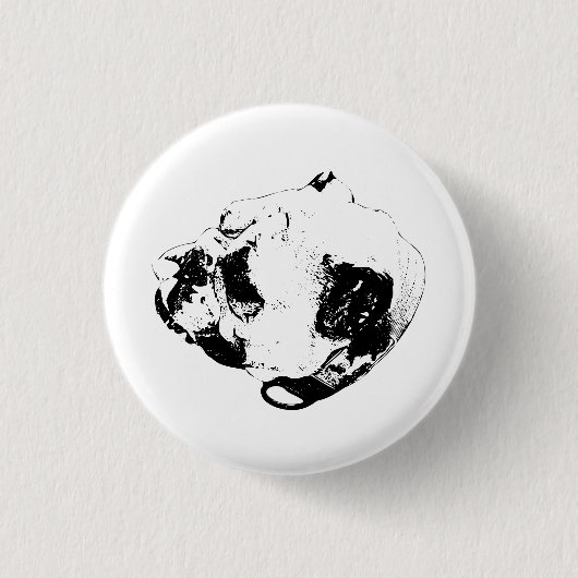 Kalm Trouw Uiterlijk Ronde Button 3,2 Cm (Voorkant)