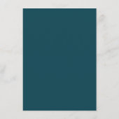 Kalm turquoise waterverf golven informatiekaartje (Achterkant)